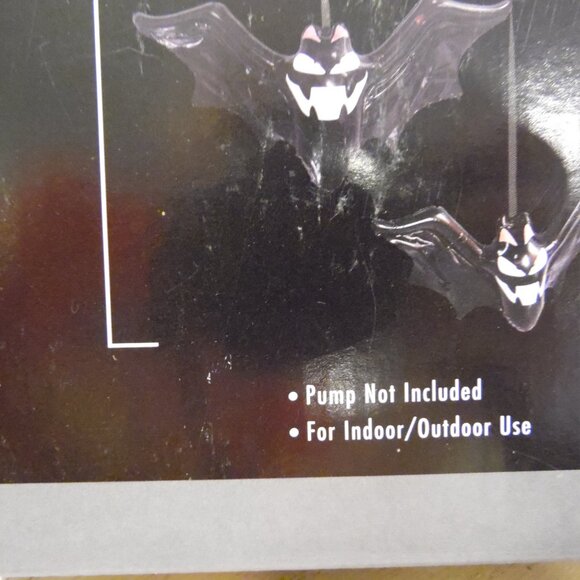 Inflatable Moon and Bats That glow in the dark 58 inches long New!! - Picture 4 of 5